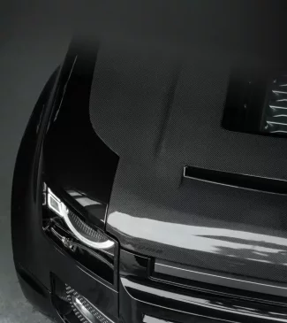 PLUMB Carbon Fiber Cover Kit (With Engine Hood) — LANDROVER DEFENDER 