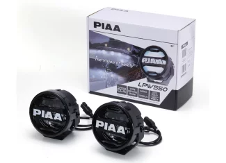 PIAA LPW550 přídavné dálkové kulaté LED světlomety o průměru 136 mm, 6000K, homologace ECE / R10 / R